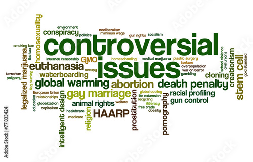 Words related to controversy and controversial issues