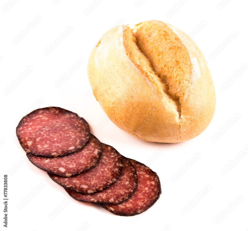 Brötchen mit Salami Brötchen mit Salami