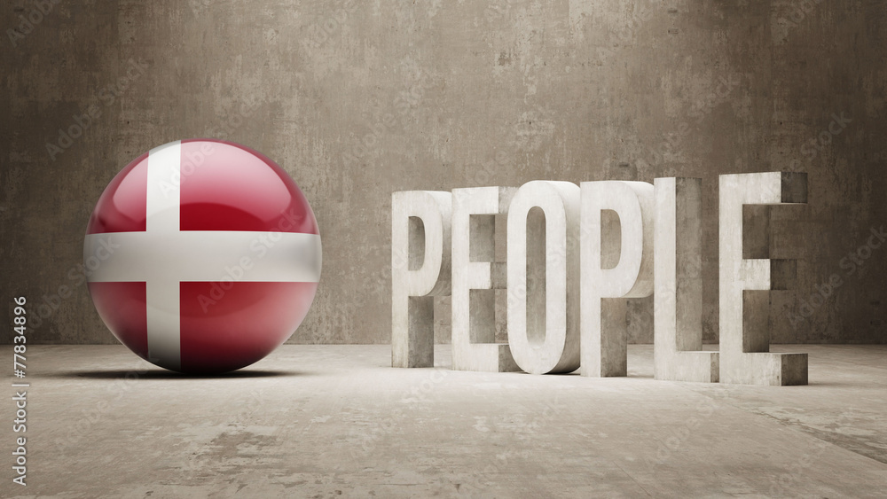 Naklejka premium Denmark. People Concept.