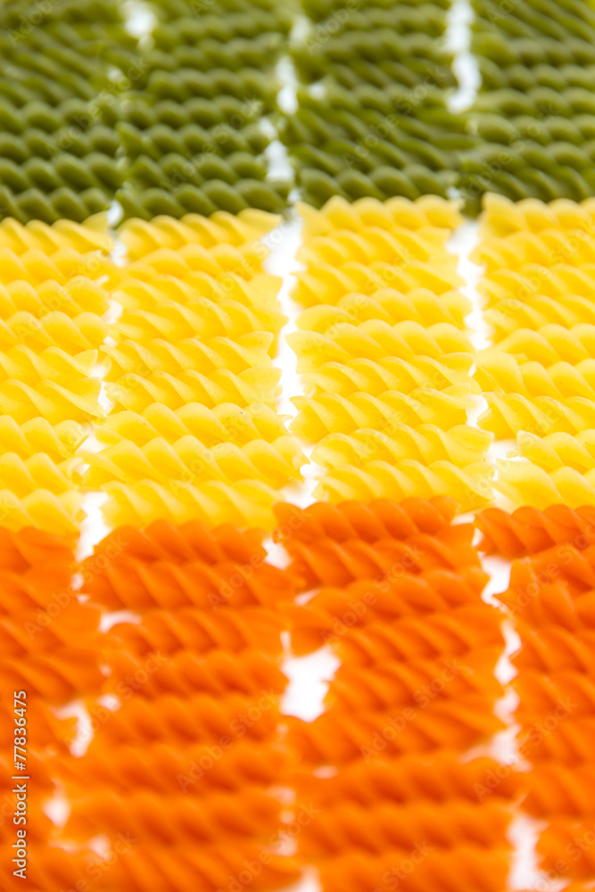 Fototapeta premium Flagge aus Nudeln