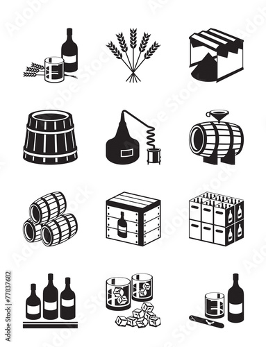 Production of whiskey and brandy