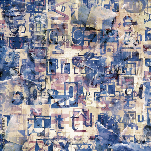 newspaper, magazine grunge letters background