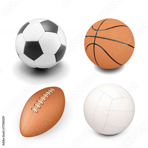 Set of sport ball