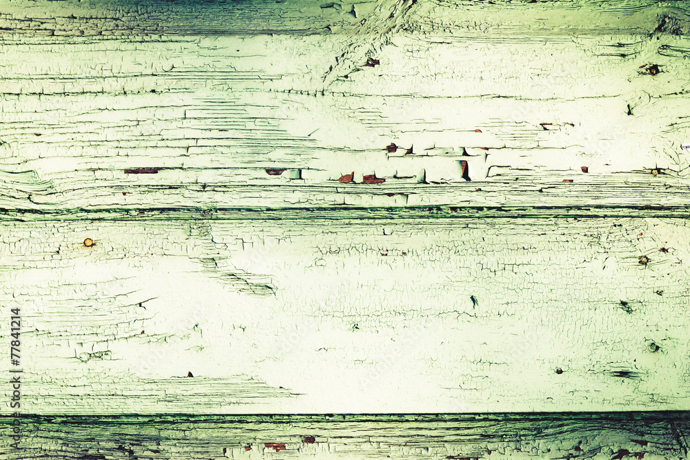 Obraz premium Old painted wood wall - texture or background