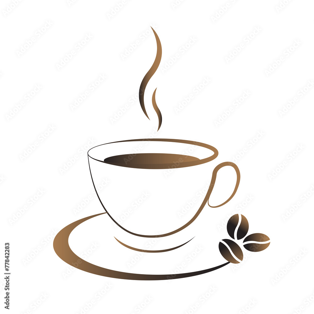 Obraz premium hot coffee cup icon