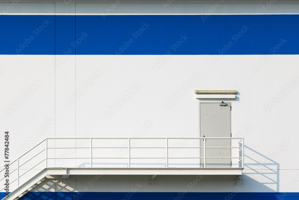 Emergency exit doorfor big factory