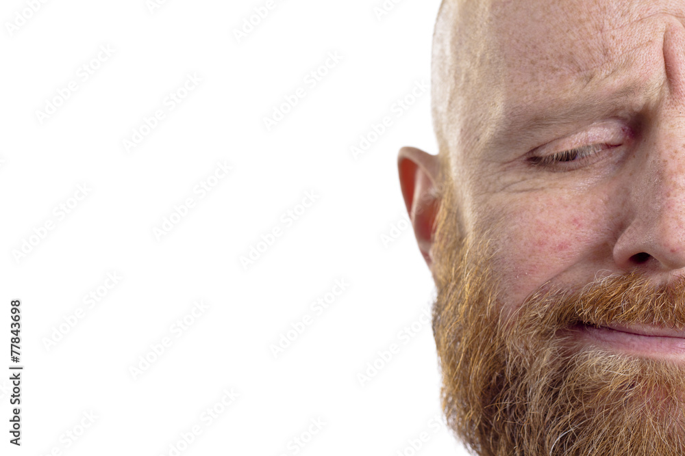 Obraz premium disbelieve bald man