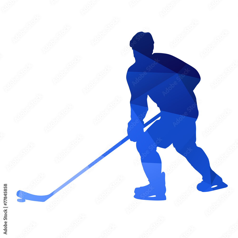 Fototapeta premium Abstract hockey player