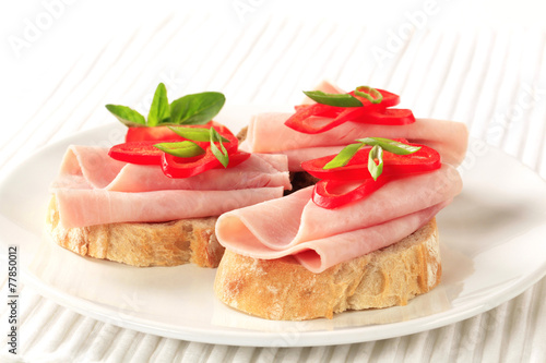 Ham sandwiches