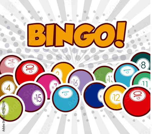 Bingo design, vector illustration.
