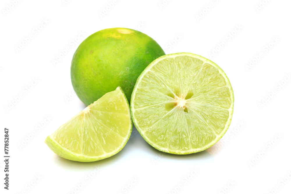 lemon on white background