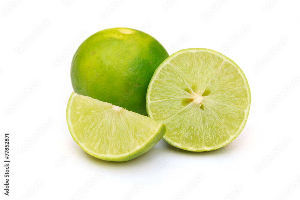 lemon on white background