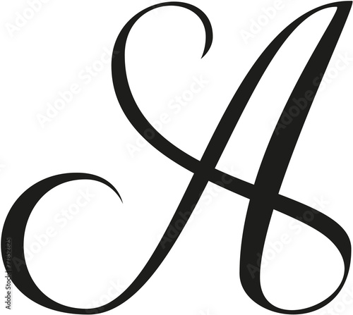 Canvastavla Letter A