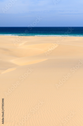 Dunes and beach in Boavista  Cape Verde