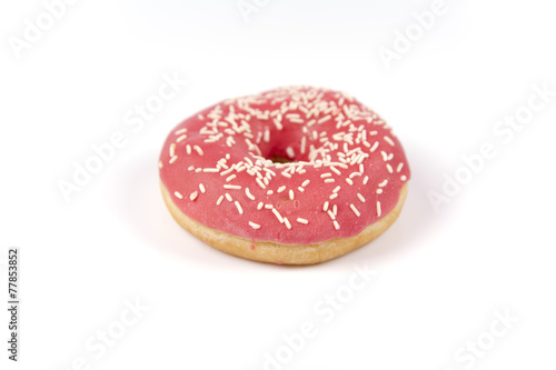 Jummy fresh isolated donuts on white background