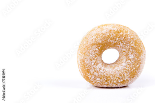 Fresh isolated donuts on white background