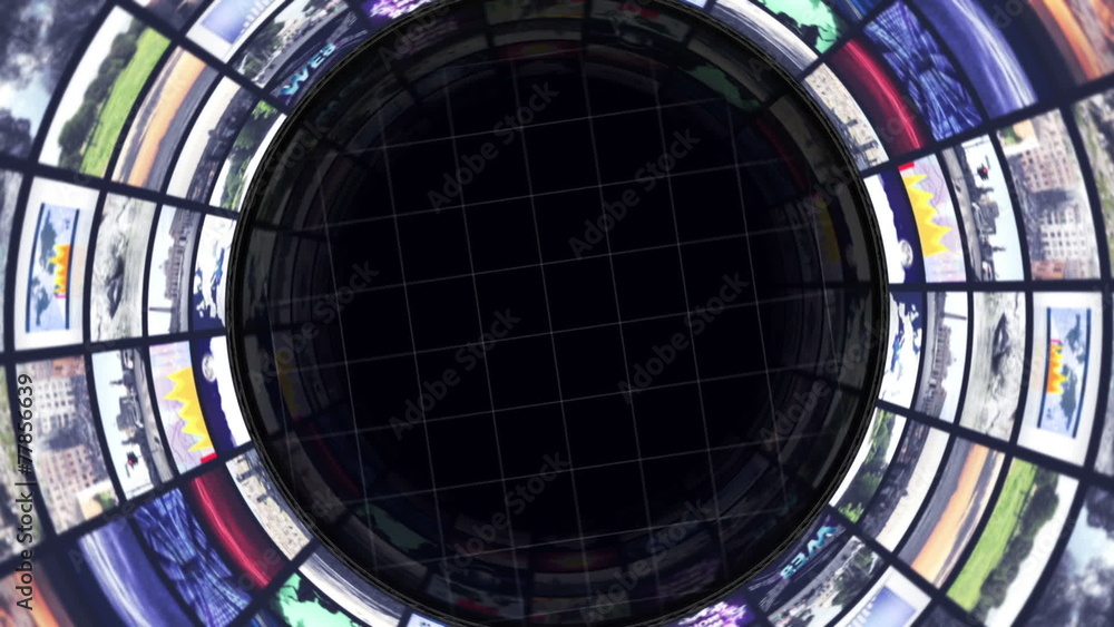 Monitors Tunnel Background, Loop Monitors Tunnel Background, Loop