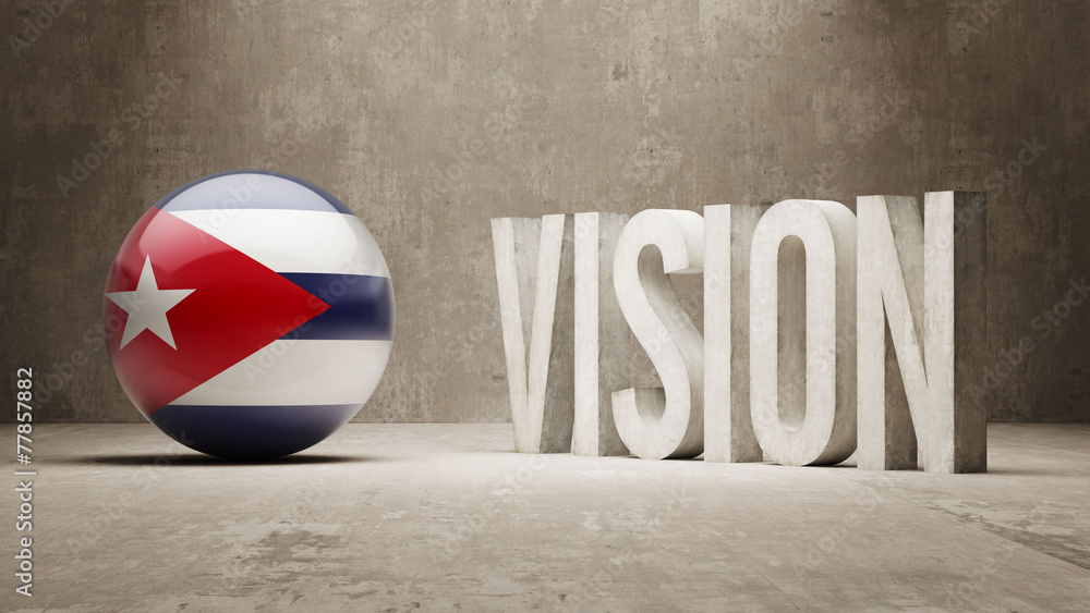 Naklejka premium Cuba. Vision Concept.