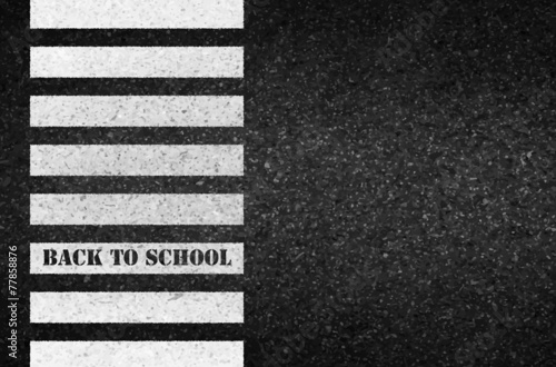 Back to school. Road safety concept.