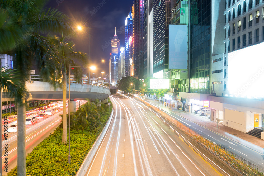 Obraz premium Hong Kong at night