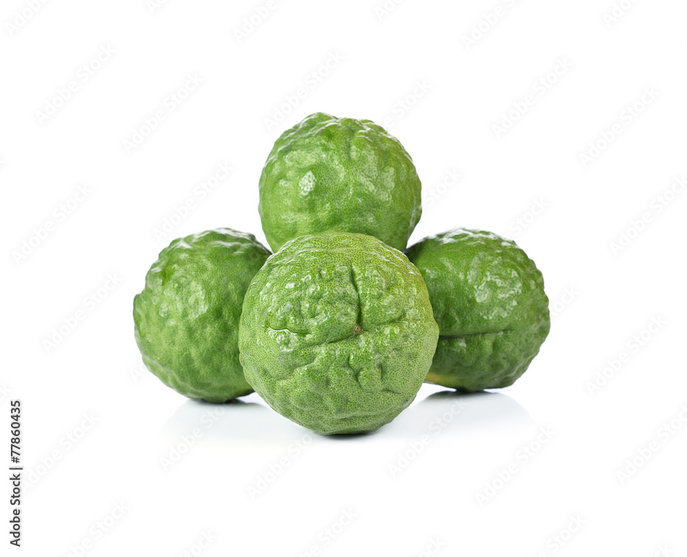 Fototapeta premium Bergamot isolated white background.