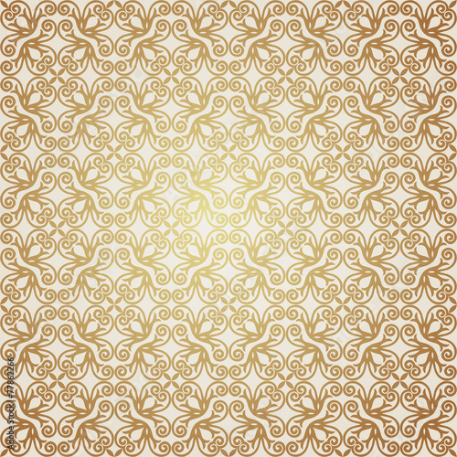 Vector seamless pattern in Victorian style.