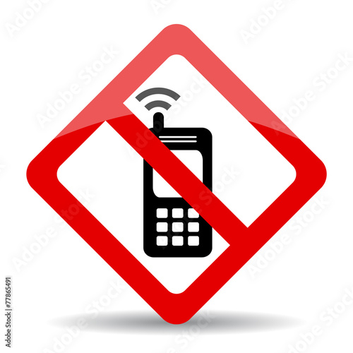 No mobile phone sign