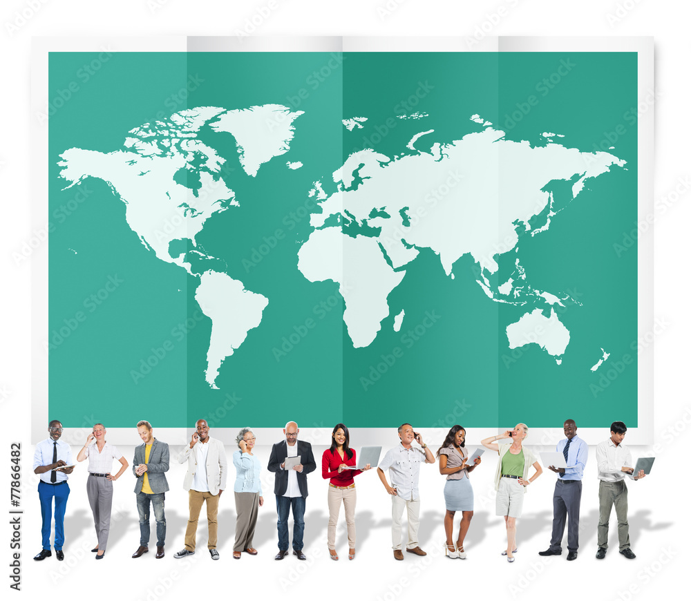 World Global Business Cartography Globalization Concept World Global Business Cartography Globalization Concept