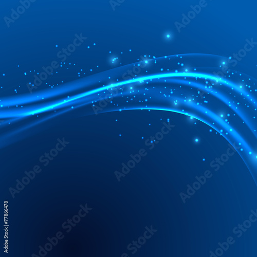 Power speed abstract modern blue swoosh