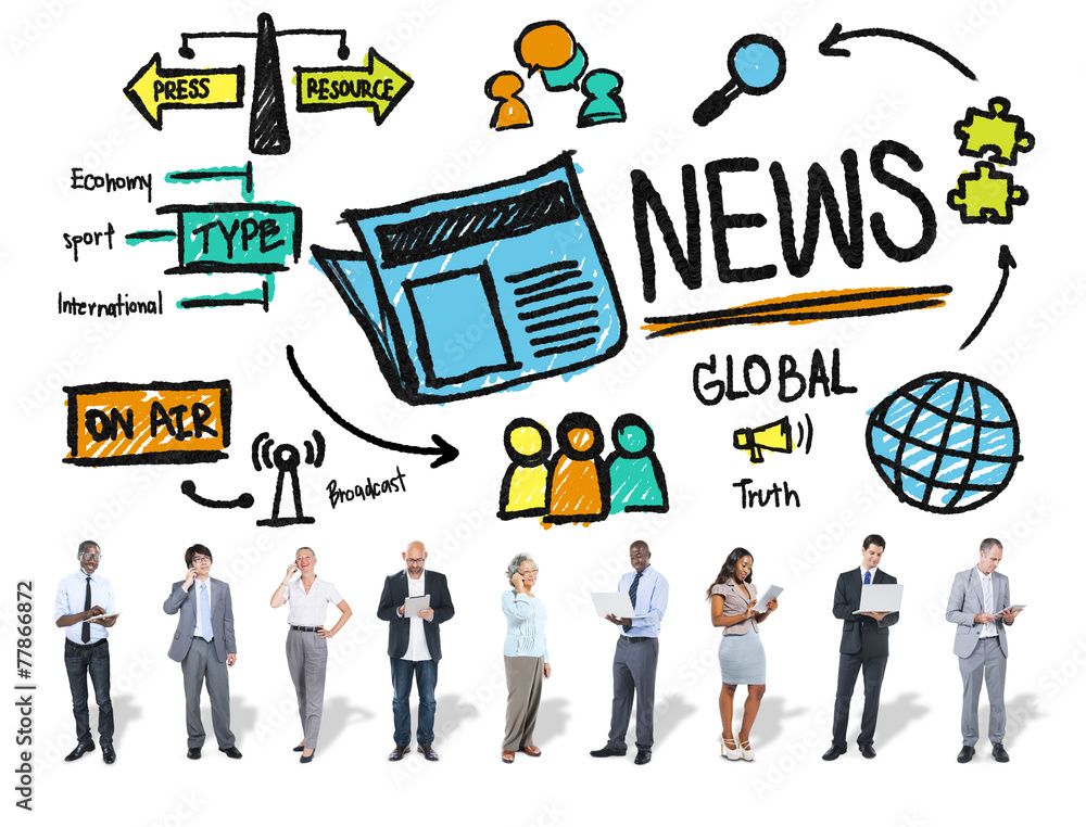 News Journalism Information Publication Update Media Concept News Journalism Information Publication Update Media Concept