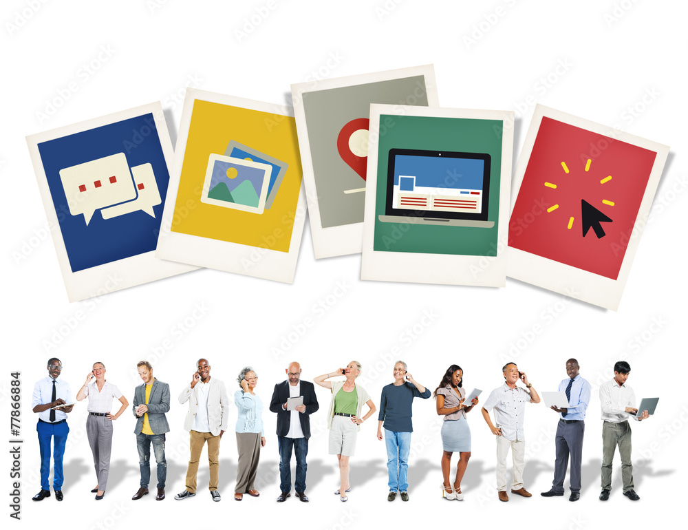 Polaroid Paper Instant Camera Photography Media Concept Polaroid Paper Instant Camera Photography Media Concept