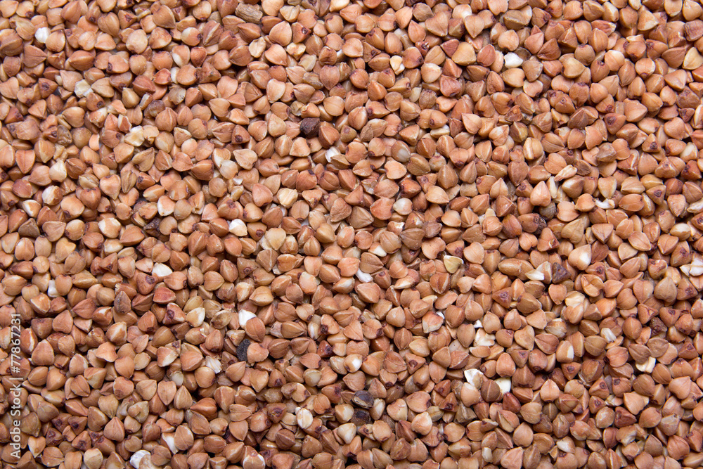 texture background - close up of raw buckwheat texture background - close up of raw buckwheat