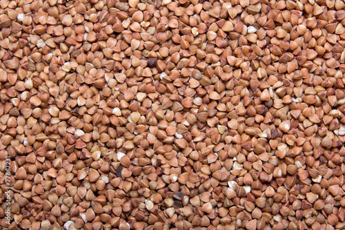 texture background - close up of raw buckwheat