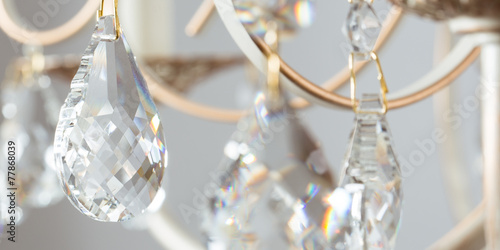 Lamp crystal light background