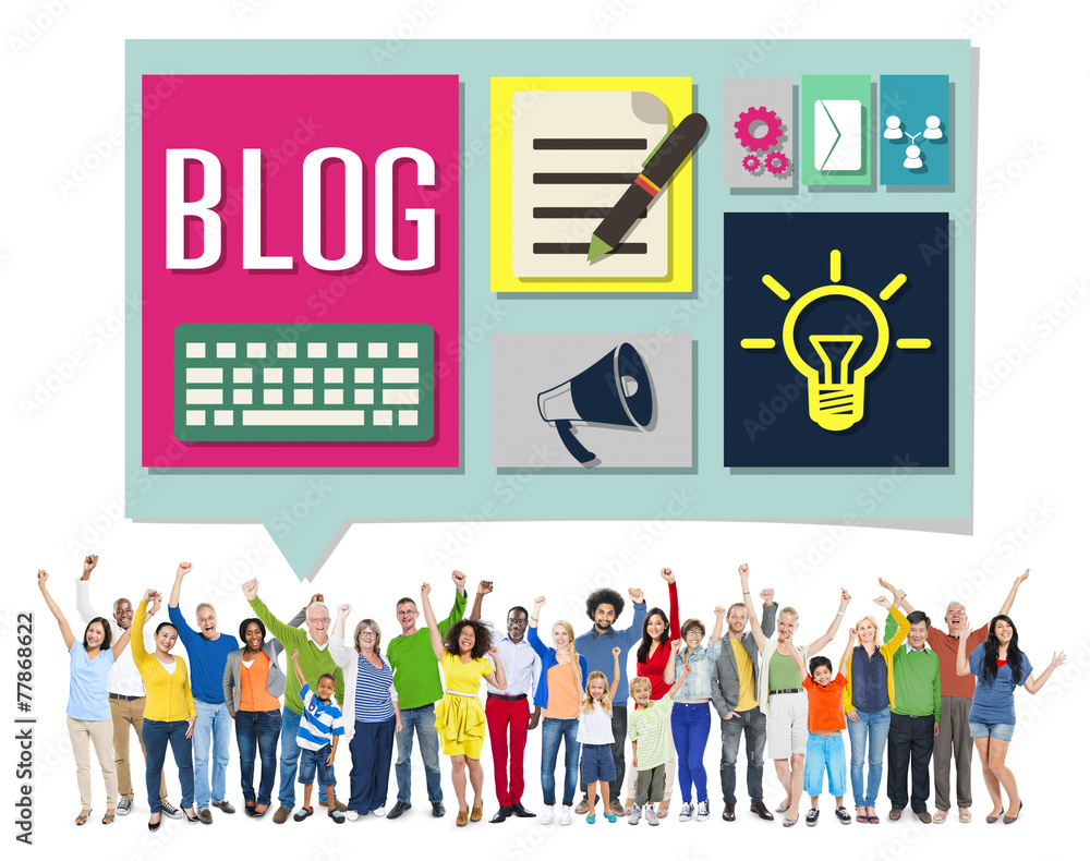 Blog Weblog Media Online Messaging Notes Concept Blog Weblog Media Online Messaging Notes Concept