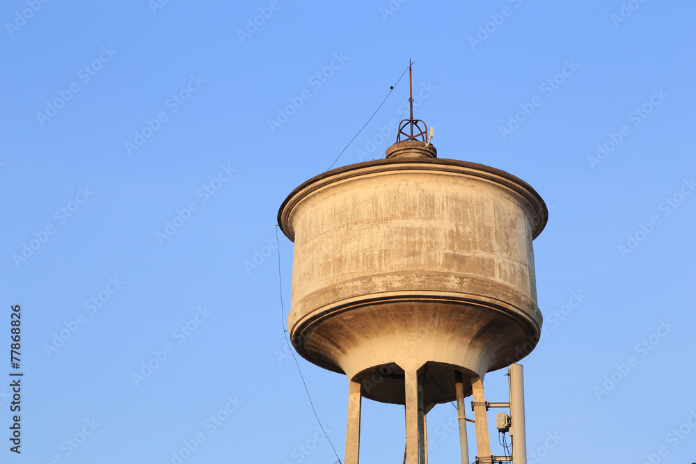old water tower tank