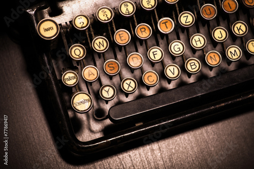 Vintage typewriter keyboard © bizoo_n