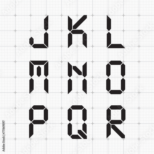 fine digital font