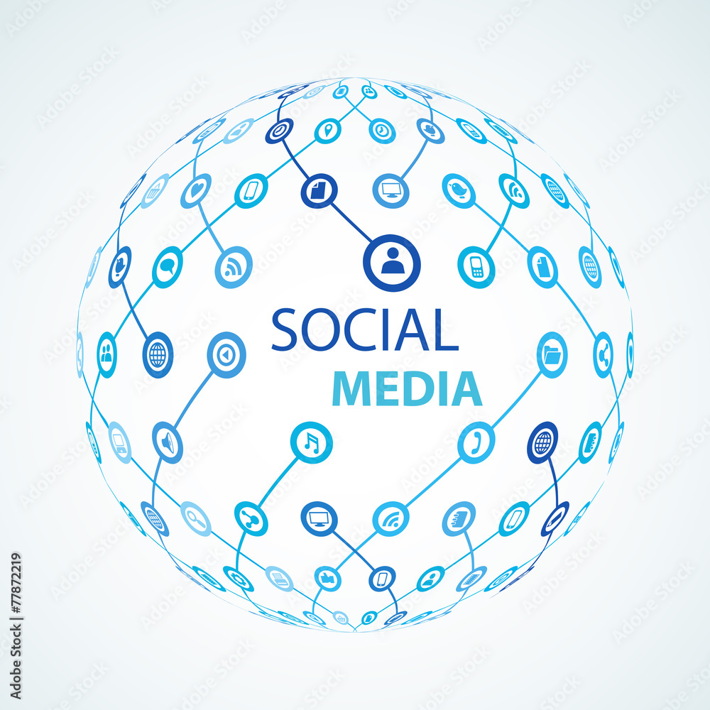 social media element icon sphere worldwide social media element icon sphere worldwide