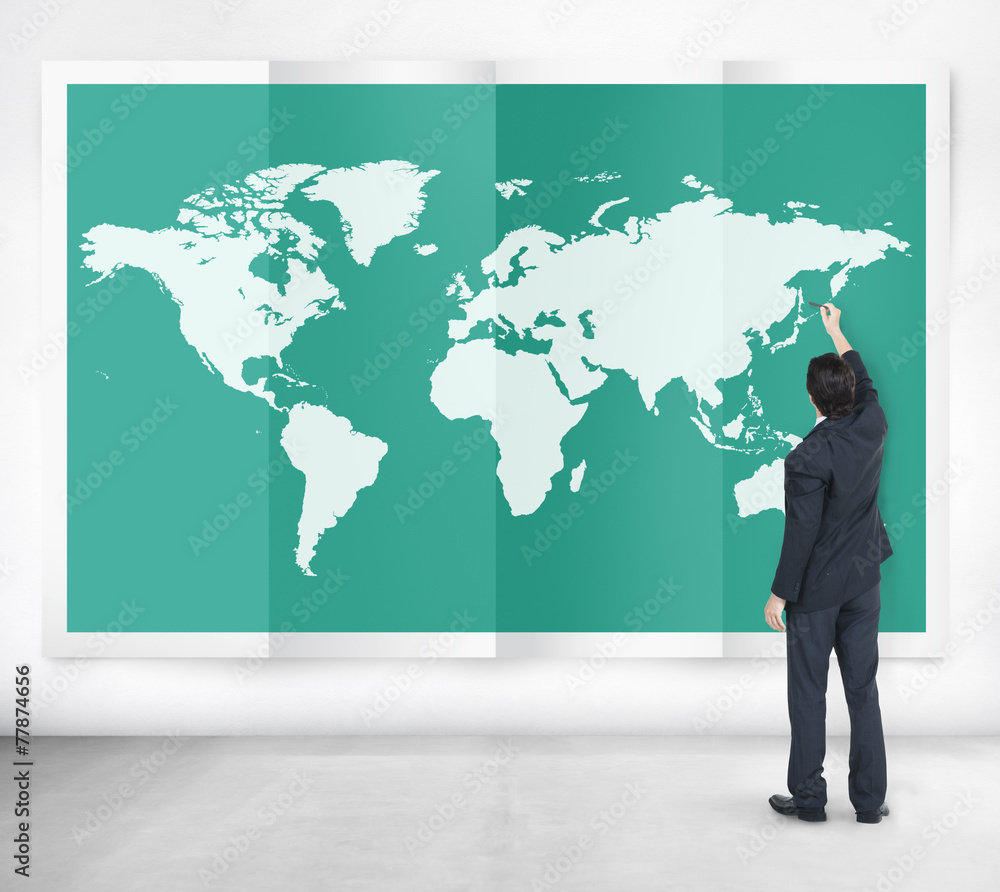 World Global Business Cartography Globalization Concept World Global Business Cartography Globalization Concept