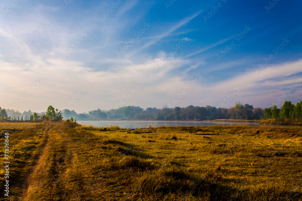 Fototapeta premium Lake in the morning.