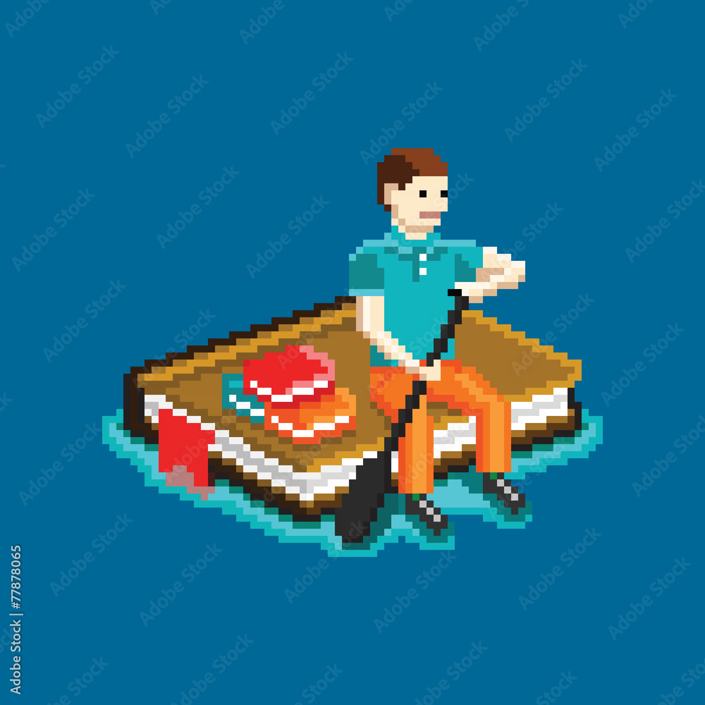 Obraz premium Book our raft