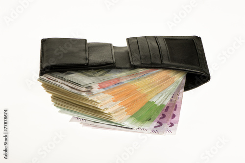 Wallpaper Mural viele Geldscheine im Portemonnaie Torontodigital.ca