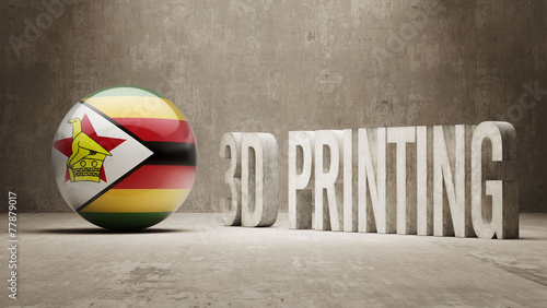 Zimbabwe. 3d Printing Concept