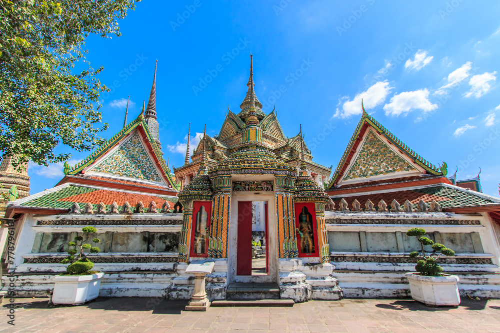Pagoda at Wat Pho in Bangkok of Thailand Pagoda at Wat Pho in Bangkok of Thailand