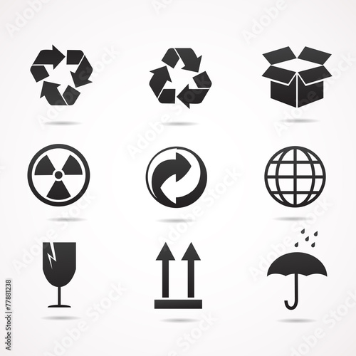 Package icon set.