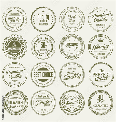 Grunge stamp Premium Quality Vector collection