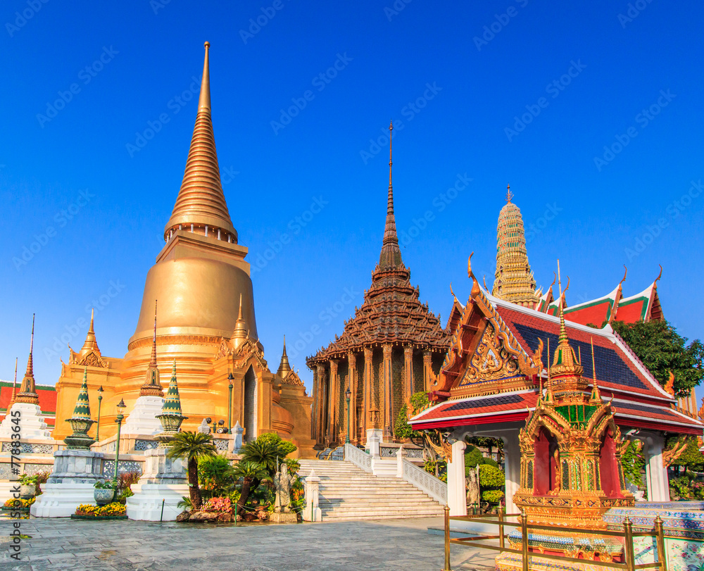 Wat Phra Kaew or Wat Phra Si Rattana Satsadaram in Thailand