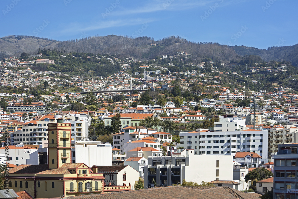 Funchal; Blick auf die Stadt