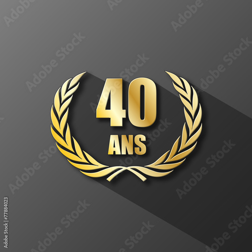 COURONNE DE LAURIERS 40 ANS (anniversaire palme prix excellence)